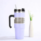 30oz Stainless Steel Vacuum Insulated Tumbler with Lid Thermal Coffee