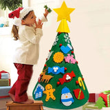 3D DIY Felt Christmas Decoration with Hangable Ornaments