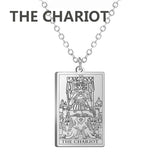 Dawapara Tarot Cards Necklace Women Stainless Steel Necklace Wealth