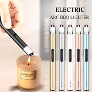 Mini Power Display Electric Pulse Flameless Arc Lighter USB