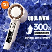 100 Gears Handheld Fan 5000mAh USB Mini Portable Rechargeable