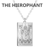 Dawapara Tarot Cards Necklace Women Stainless Steel Necklace Wealth