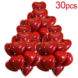 50/100pcs 18inch Red Heart Balloons Valentines Day Balloon for