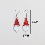 Valentine's Day Glitter Heart Bear Pendant Earring for Women Girls