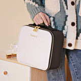 Smart LED Cosmetic Case with Mirror Cosmetic Bag Travel Makeup Bags