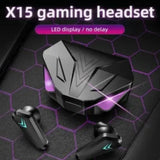 X15 TWS Wireless Bluetooth Headset LED Display Gamer Earbuds with Mic