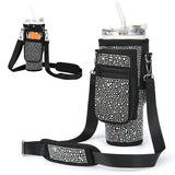 Bling Diamond Water Bottle Carrying Bag for Stanley 40 oz with Card