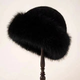 New Warm Fluffy Fur Bucket Hat Thicken Cold Plush Fisherman Hat Snowy