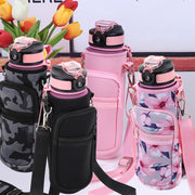 Portable Water Bottle Carrier Bag 1000ml Sports Bottle Case Neoprene