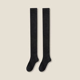 Winter Warm Coral Fleece Over-knee High Socks for Women Plush Home