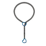 1PC Heart O-ring Slip Chain For Women Punk Rock Necklace Stainless