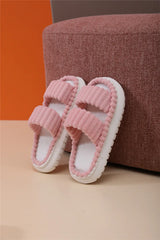 Soft Cotton Slippers For Men Women Antumn Winter Warm Flat Sandals