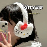 Anime Figure Plush Earmuffs Cute Winter Warm