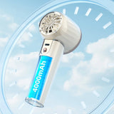 Mini Handheld Small Fan 4000mAh USB Charging Portable 100 Speed Strong