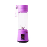 380ml  Portable Electric Fruit Juicer Home USB Rechargeable Smoothie