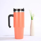 30oz Stainless Steel Vacuum Insulated Tumbler with Lid Thermal Coffee