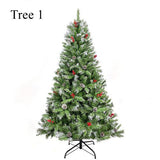 Artificial PVC Flocked Christmas Tree 7FT Snow Hinged Christmas Tree