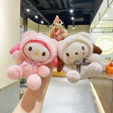 Adorable Sanrio Plush Doll Keychains